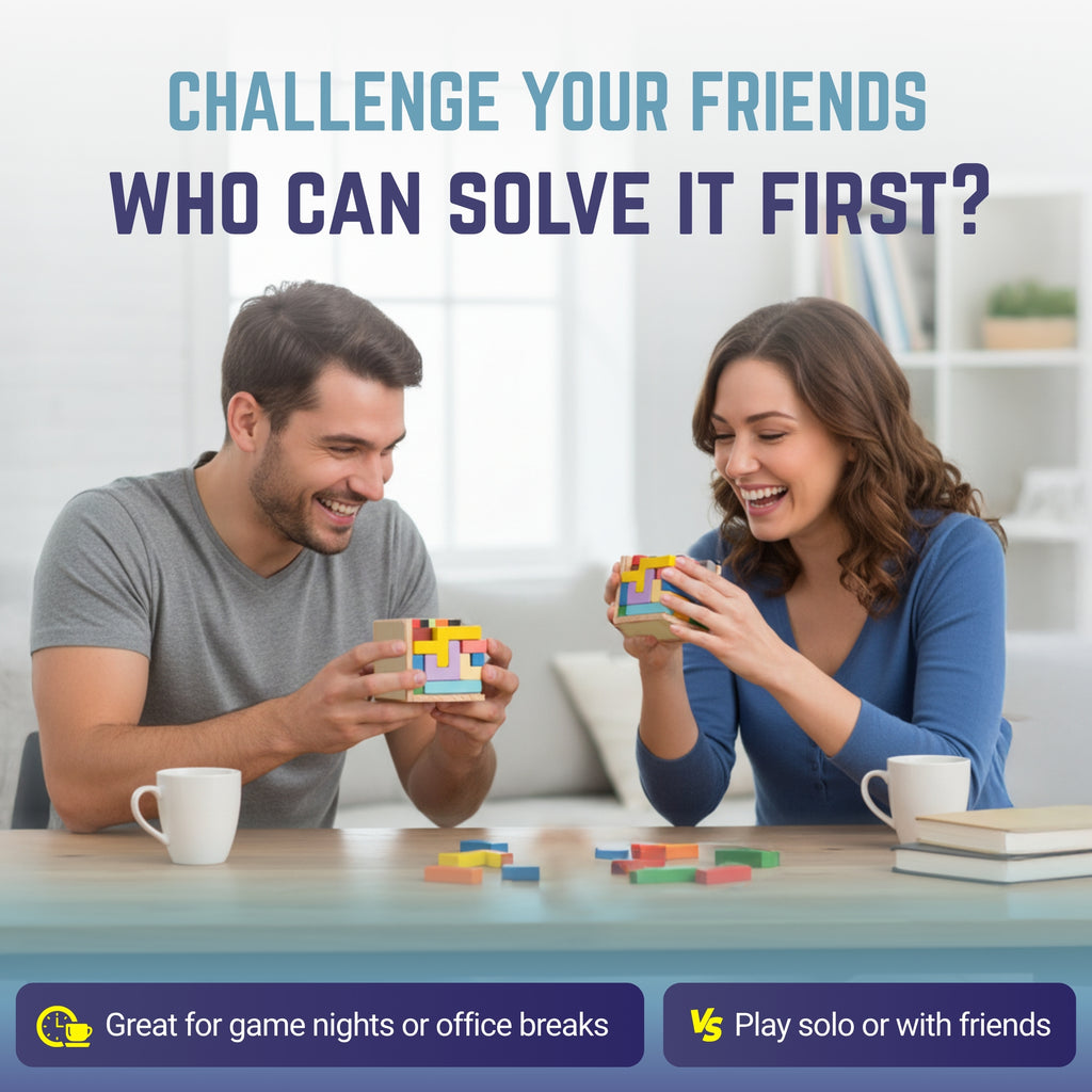 Zen Fun Unsolvable Puzzle Cube — Hardest Brain Teaser for Adults