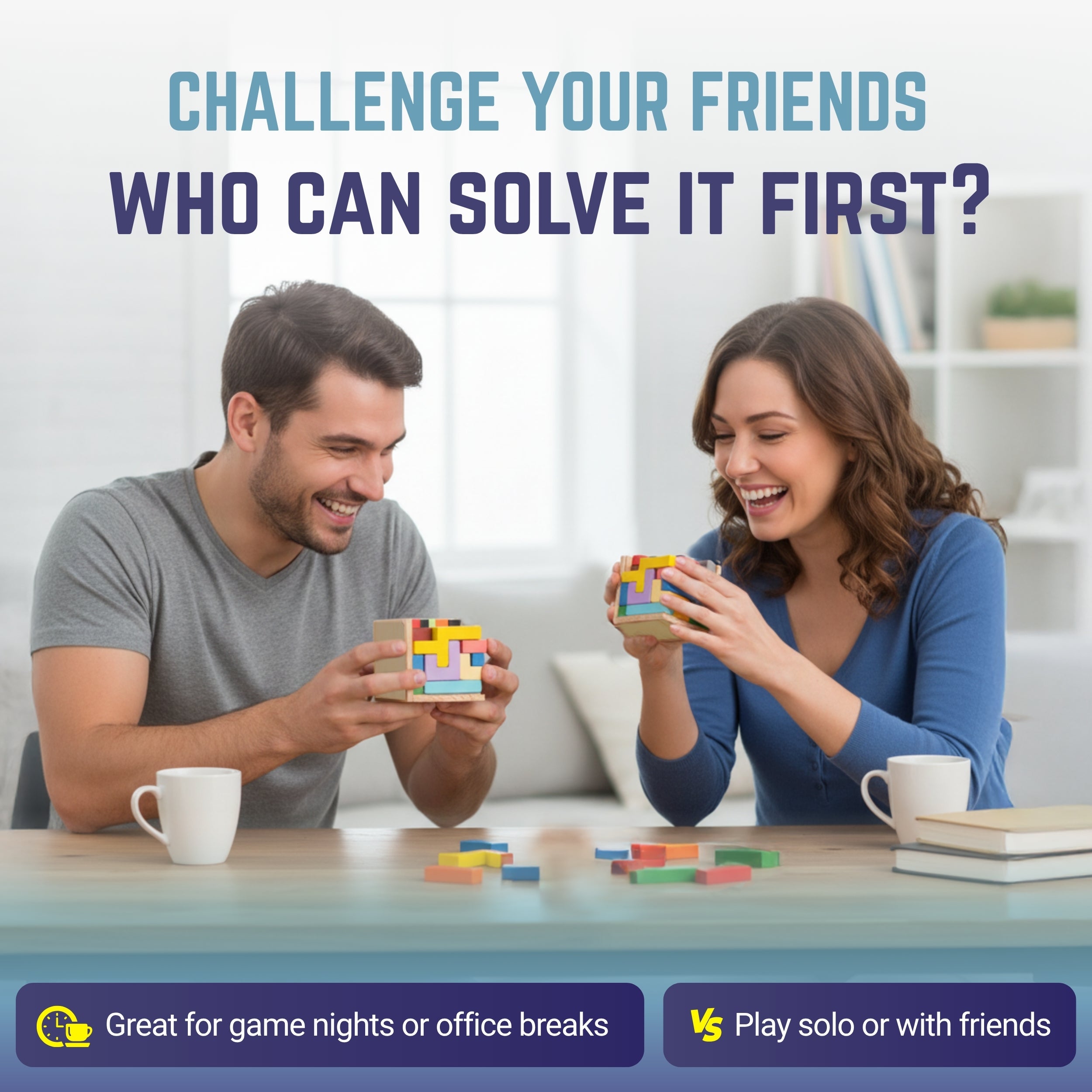 Zen Fun Unsolvable Puzzle Cube — Hardest Brain Teaser for Adults